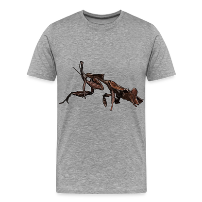 Männer Basic T-Shirt Phyllocrania paradoxa female 2 - Grau meliert