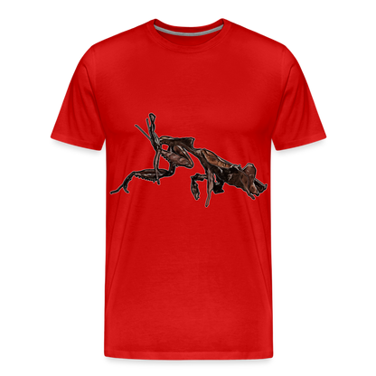 Männer Basic T-Shirt Phyllocrania paradoxa female 2 - Rot