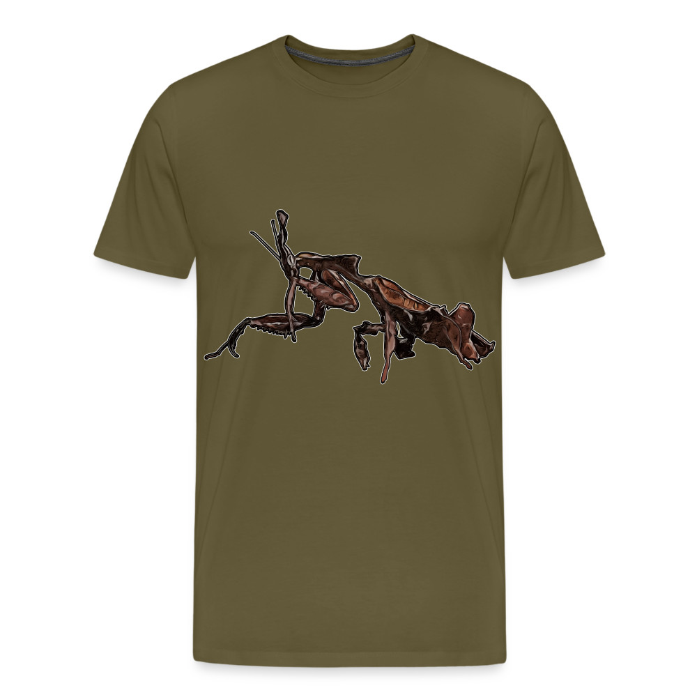 Männer Basic T-Shirt Phyllocrania paradoxa female 2 - Khaki