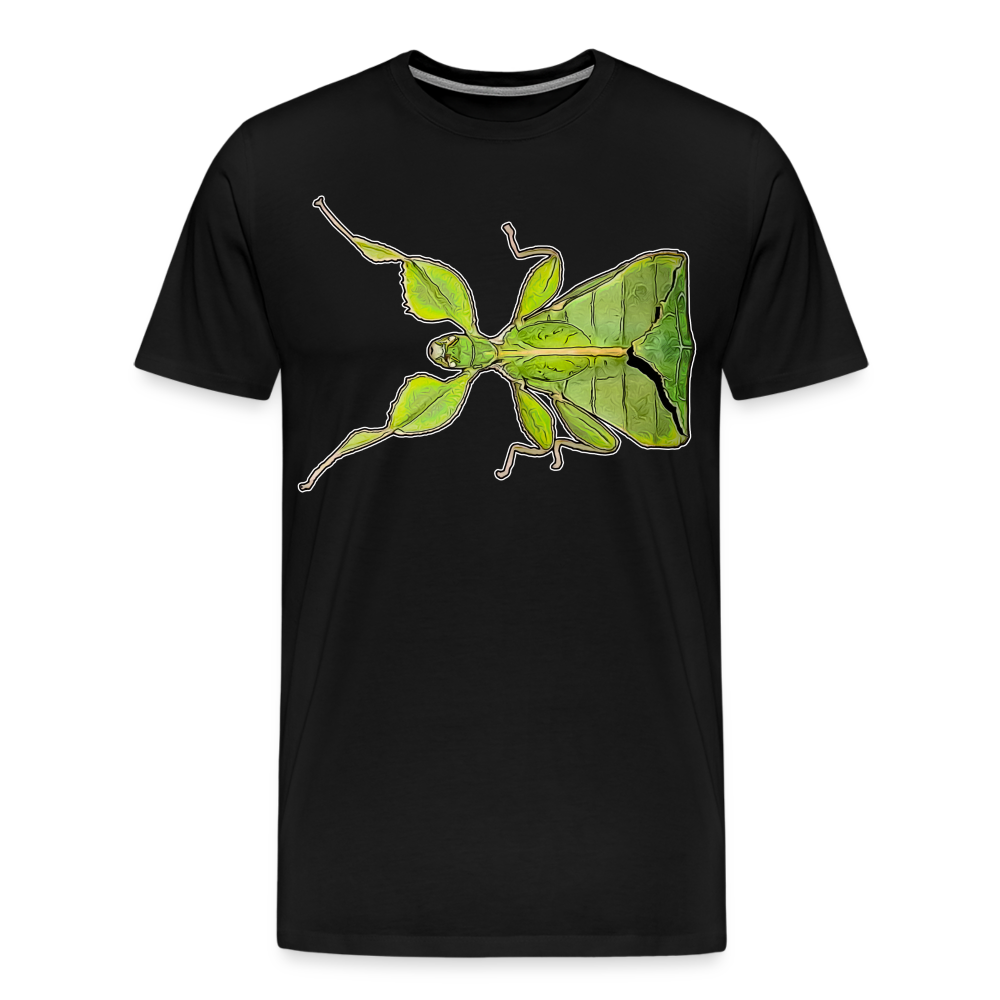 Männer Basic T-Shirt Phyllium philippinicum female - Schwarz