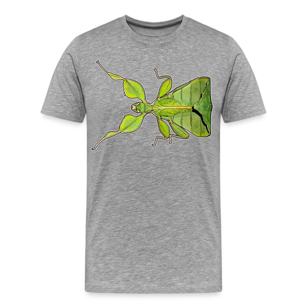 Männer Basic T-Shirt Phyllium philippinicum female - Grau meliert
