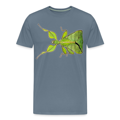 Männer Basic T-Shirt Phyllium philippinicum female - Blaugrau