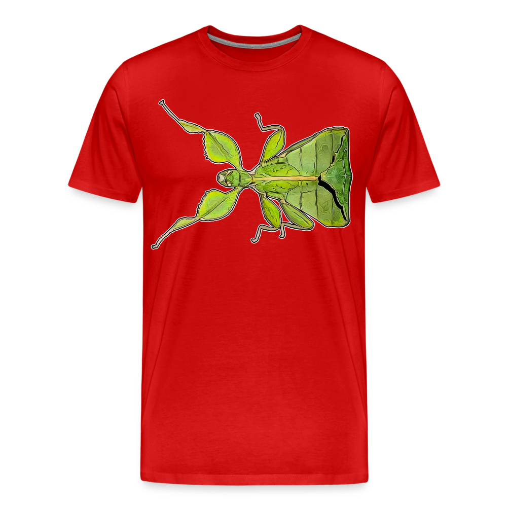 Männer Basic T-Shirt Phyllium philippinicum female - Rot