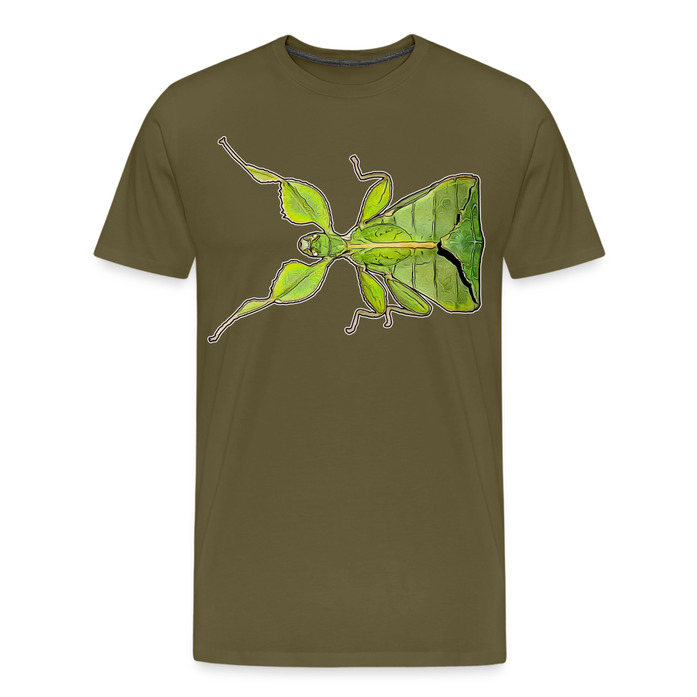 Männer Basic T-Shirt Phyllium philippinicum female - Khaki