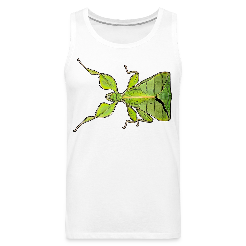 Männer Tank Top Phyllium philippinicum female - weiß