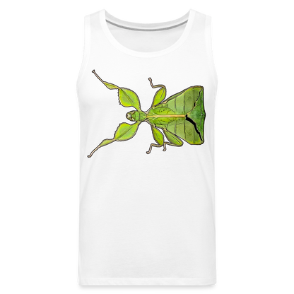 Männer Tank Top Phyllium philippinicum female - weiß