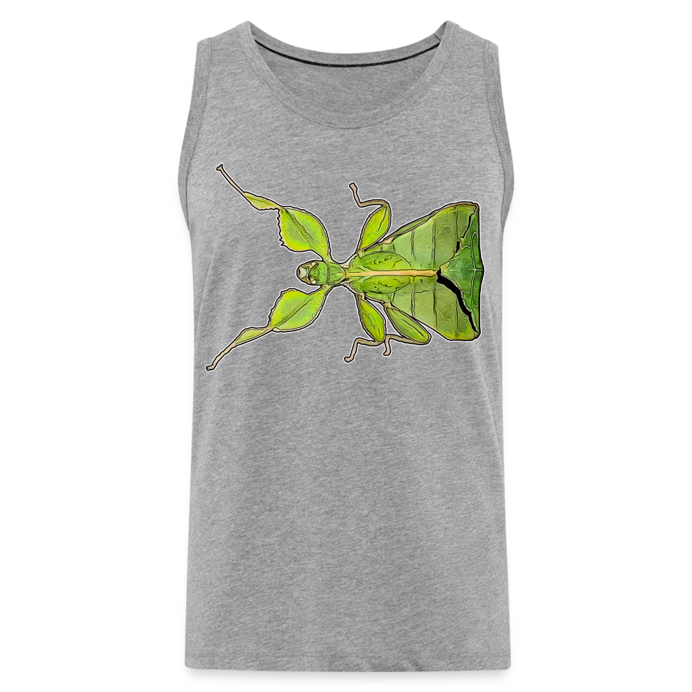 Männer Tank Top Phyllium philippinicum female - Grau meliert