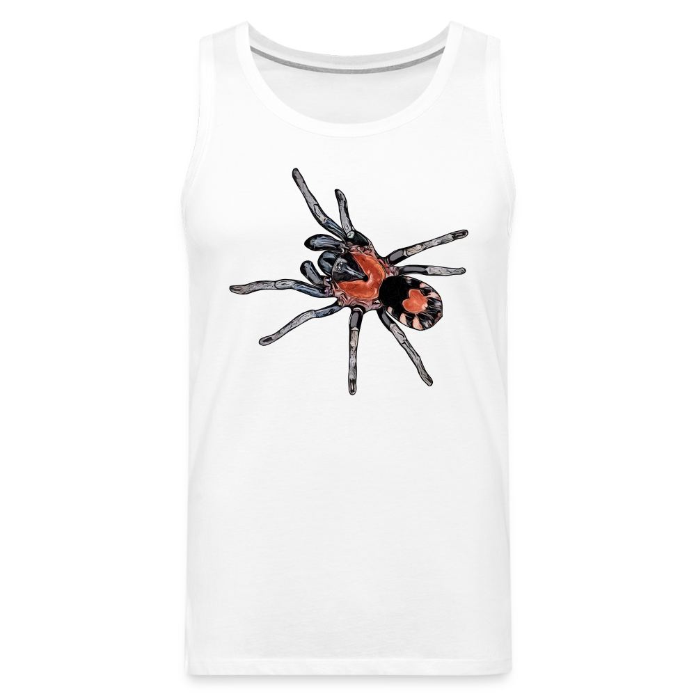 Männer Tank Top Cyriocosmus elegans - weiß