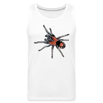Männer Tank Top Cyriocosmus elegans - weiß