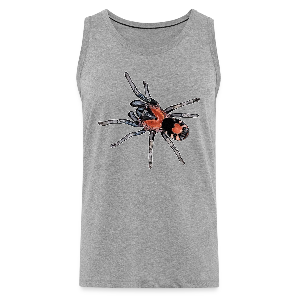 Männer Tank Top Cyriocosmus elegans - Grau meliert