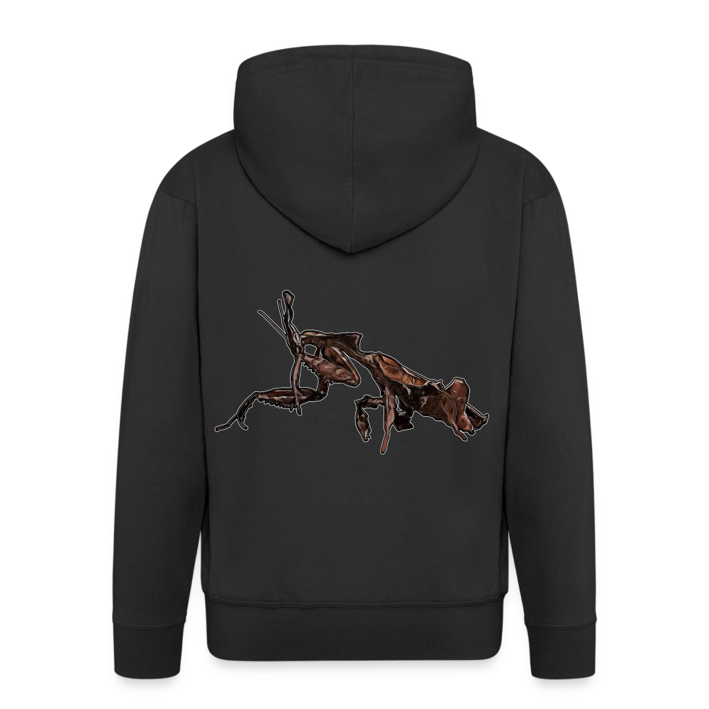 Männer Zip-Hoodie Phyllocrania paradoxa female 2 - Schwarz