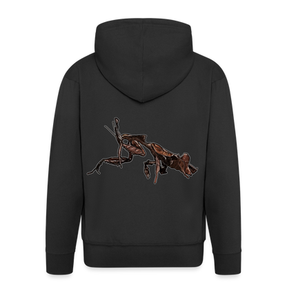 Männer Zip-Hoodie Phyllocrania paradoxa female 2 - Schwarz