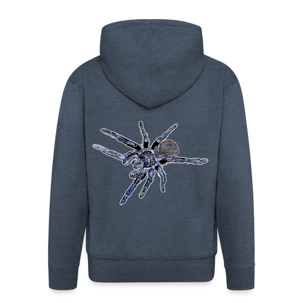 Männer Zip-Hoodie Pterinopelma sazimai - Jeansblau