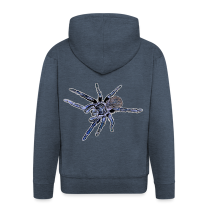 Männer Zip-Hoodie Pterinopelma sazimai - Jeansblau