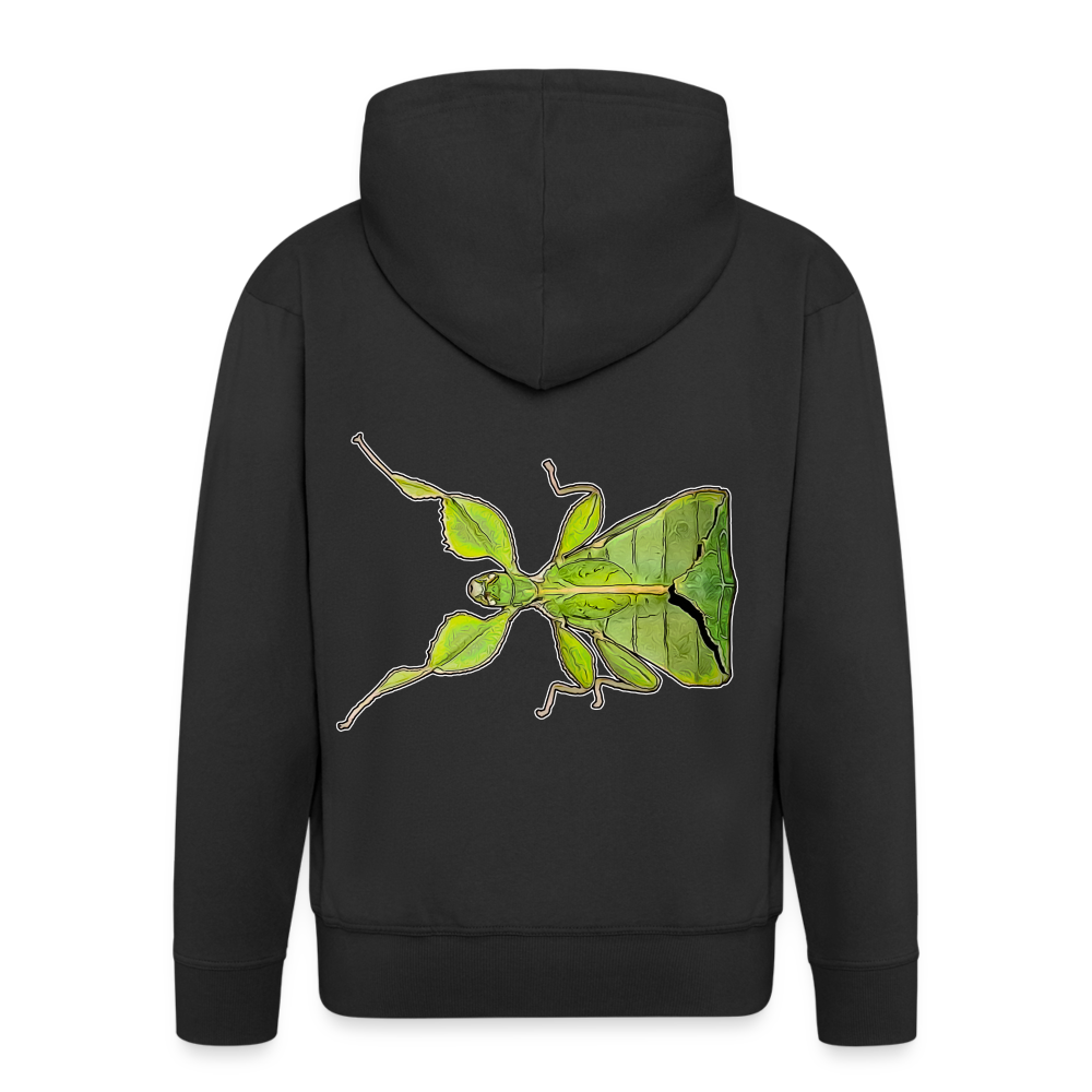 Männer Zip-Hoodie Phyllium philippinicum female - Schwarz