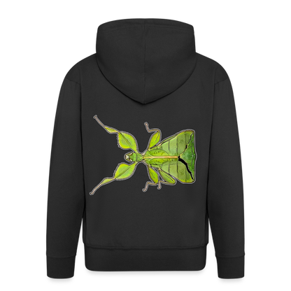 Männer Zip-Hoodie Phyllium philippinicum female - Schwarz