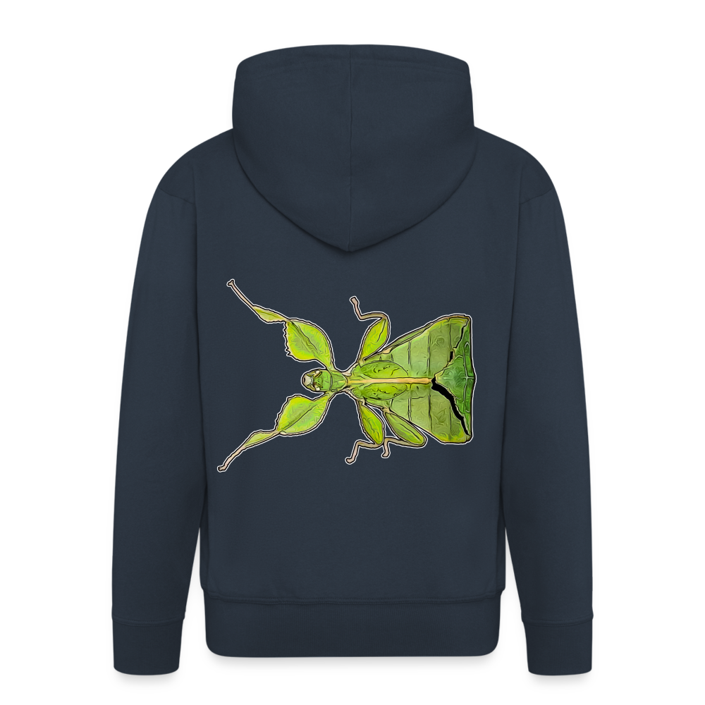 Männer Zip-Hoodie Phyllium philippinicum female - Navy