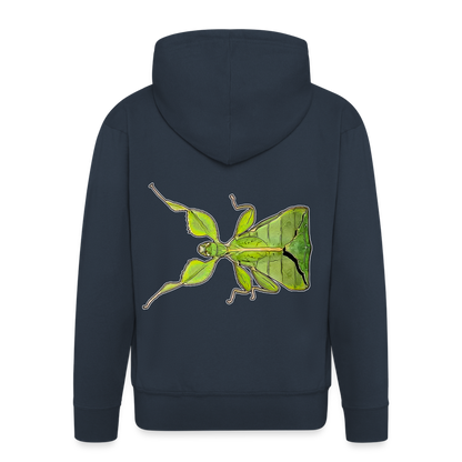 Männer Zip-Hoodie Phyllium philippinicum female - Navy