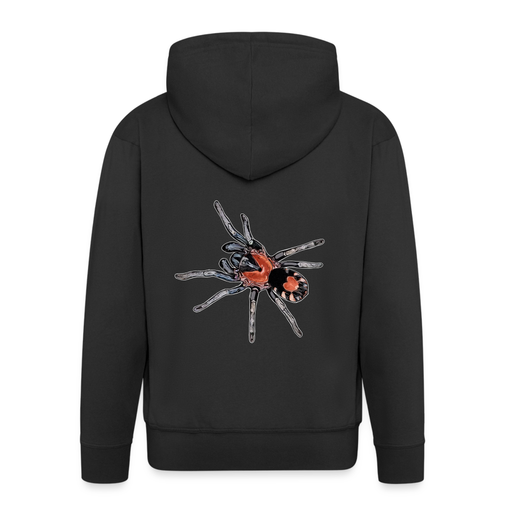 Männer Zip-Hoodie Cyriocosmus elegans - Schwarz