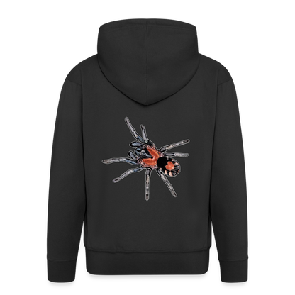 Männer Zip-Hoodie Cyriocosmus elegans - Schwarz