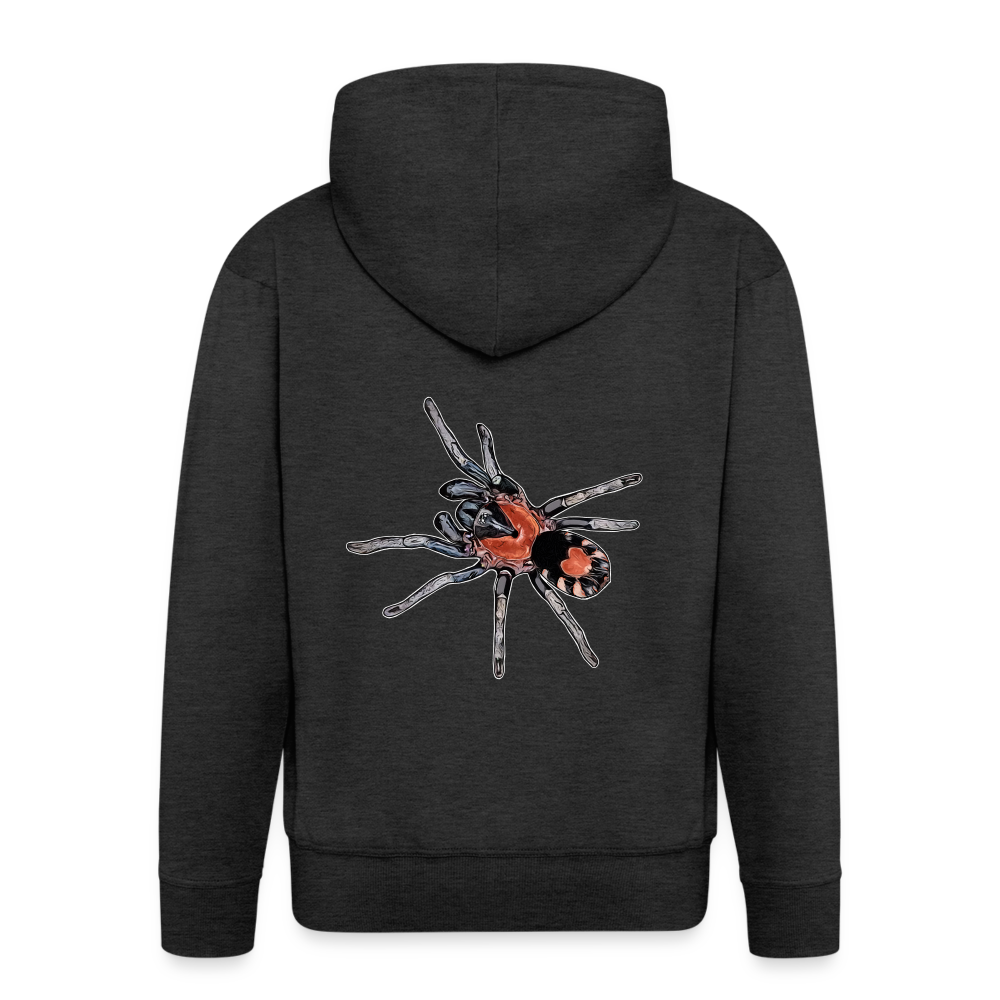Männer Zip-Hoodie Cyriocosmus elegans - Anthrazit