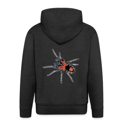Männer Zip-Hoodie Cyriocosmus elegans - Anthrazit