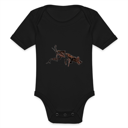 Baby Body kurz Phyllocrania paradoxa female 2 - Schwarz