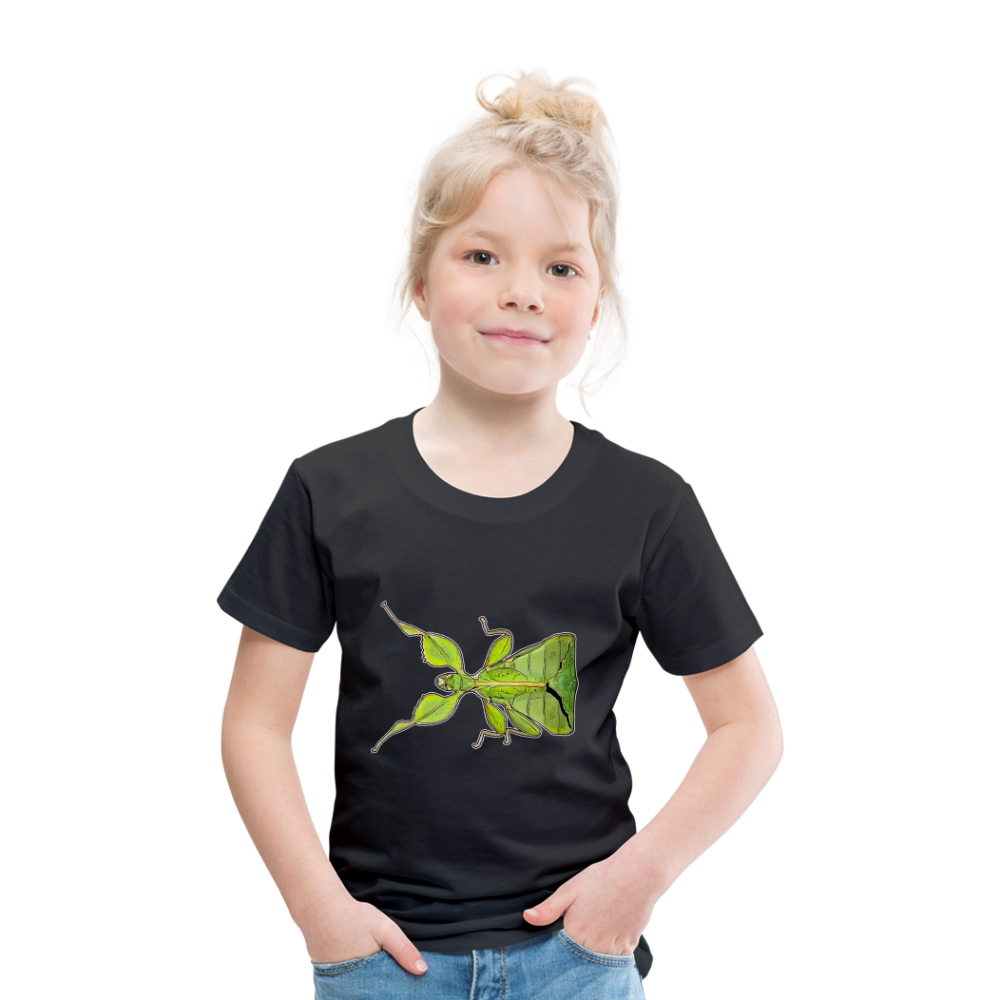 Kinder Basic T-Shirt Phyllium philippinicum female - Schwarz