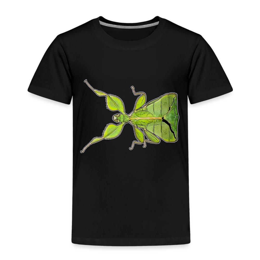 Kinder Basic T-Shirt Phyllium philippinicum female - Schwarz