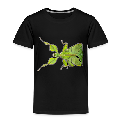 Kinder Basic T-Shirt Phyllium philippinicum female - Schwarz
