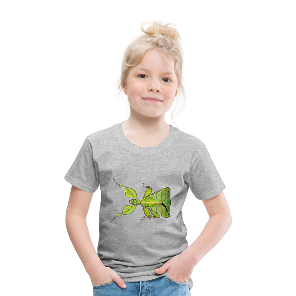 Kinder Basic T-Shirt Phyllium philippinicum female - Grau meliert
