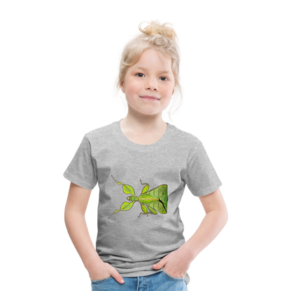 Kinder Basic T-Shirt Phyllium philippinicum female - Grau meliert