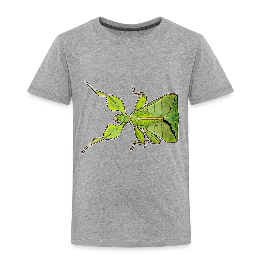 Kinder Basic T-Shirt Phyllium philippinicum female - Grau meliert