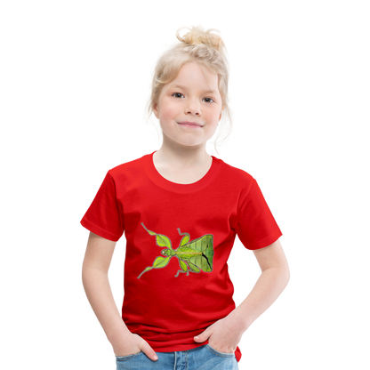 Kinder Basic T-Shirt Phyllium philippinicum female - Rot