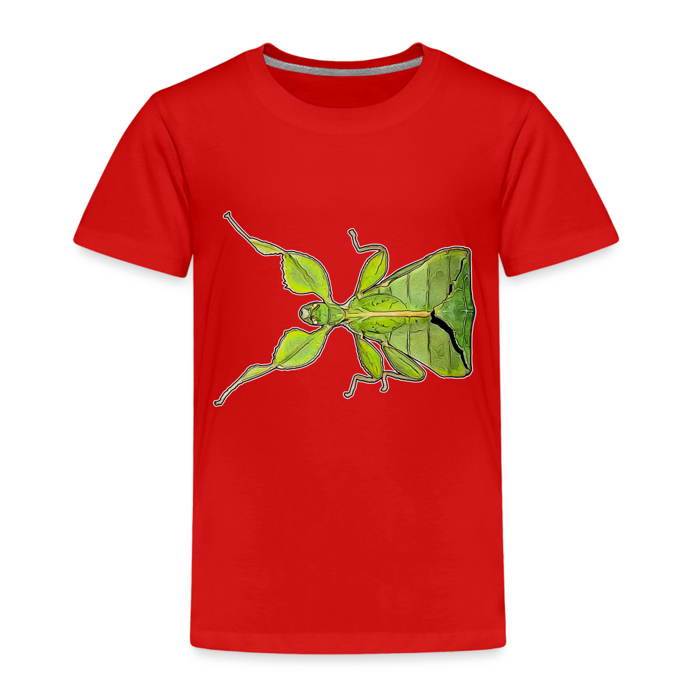 Kinder Basic T-Shirt Phyllium philippinicum female - Rot