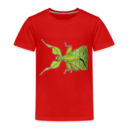 Kinder Basic T-Shirt Phyllium philippinicum female - Rot