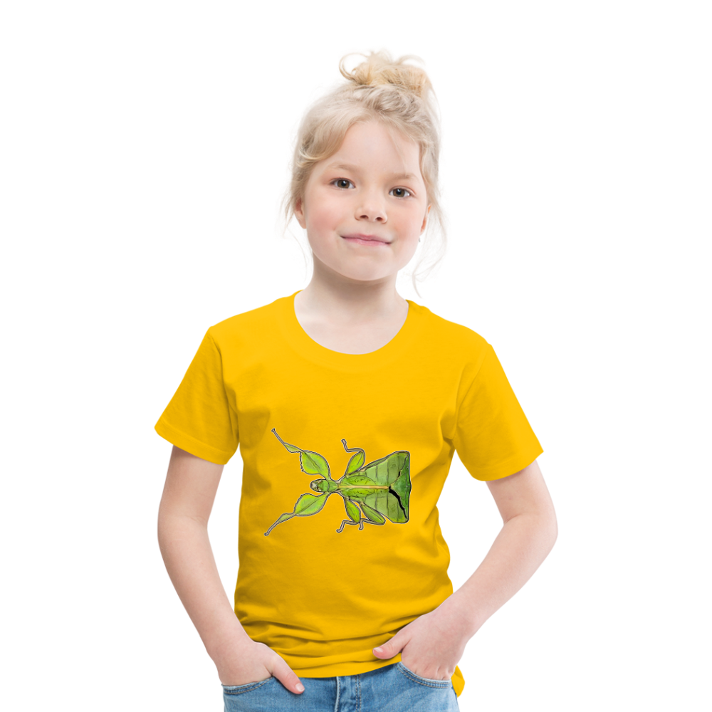 Kinder Basic T-Shirt Phyllium philippinicum female - Sonnengelb