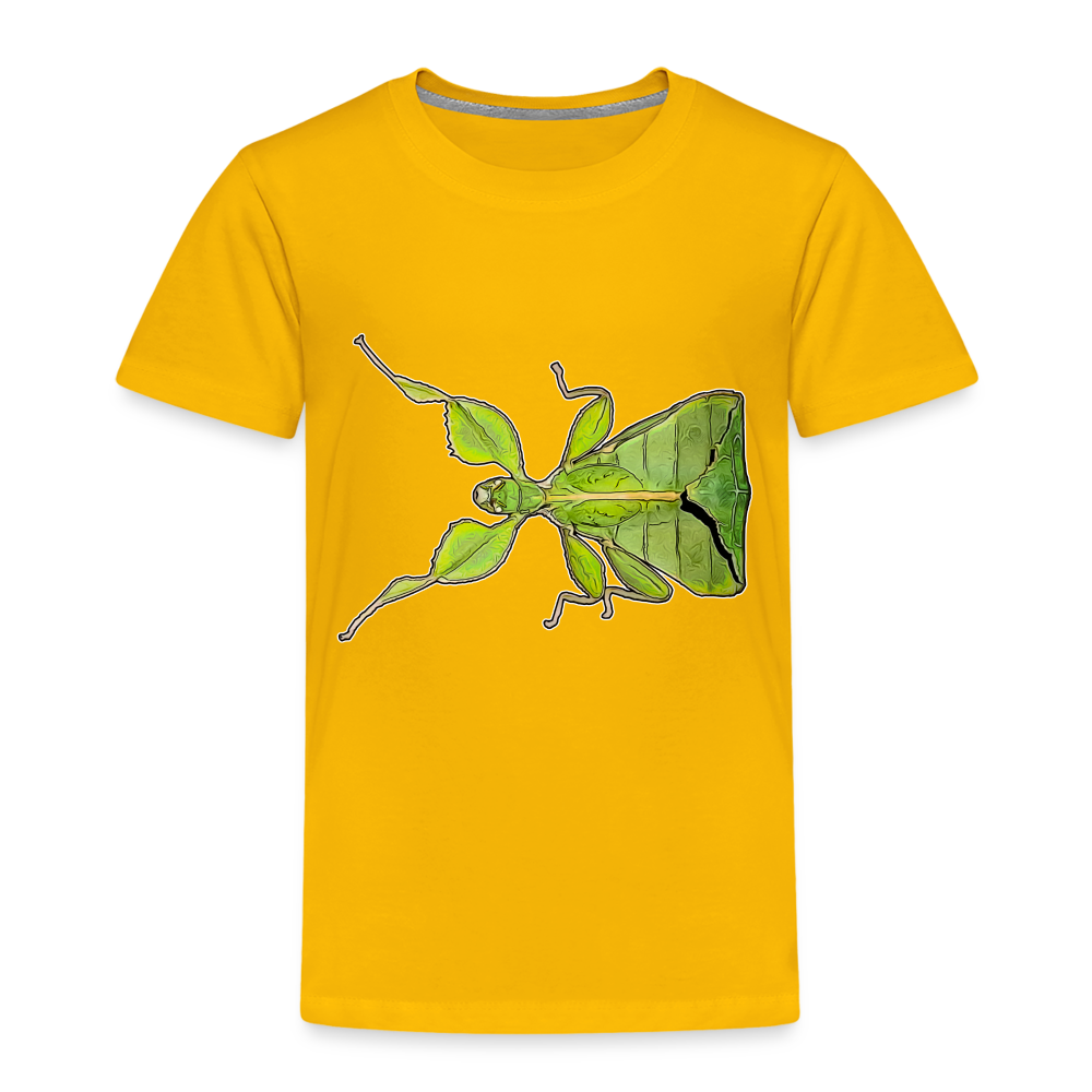 Kinder Basic T-Shirt Phyllium philippinicum female - Sonnengelb