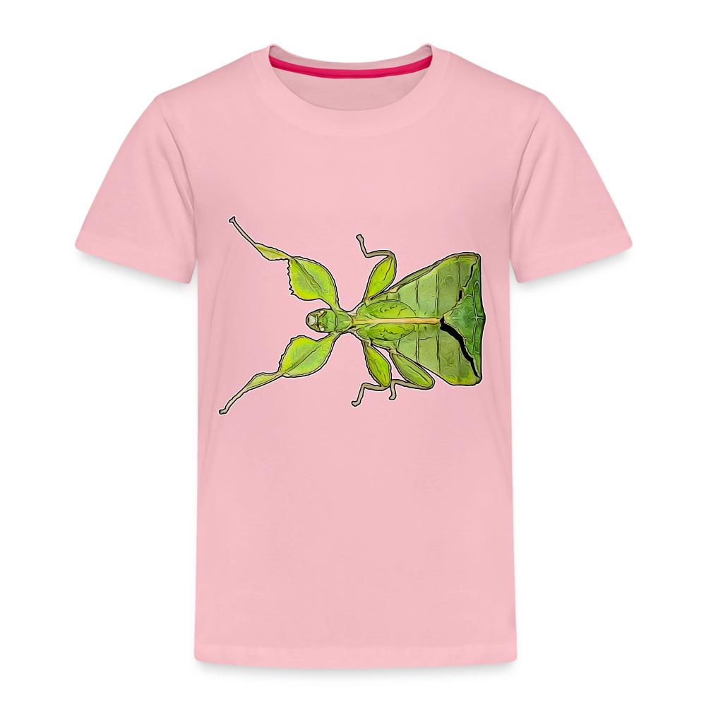 Kinder Basic T-Shirt Phyllium philippinicum female - Hellrosa