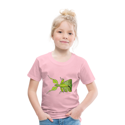 Kinder Basic T-Shirt Phyllium philippinicum female - Hellrosa