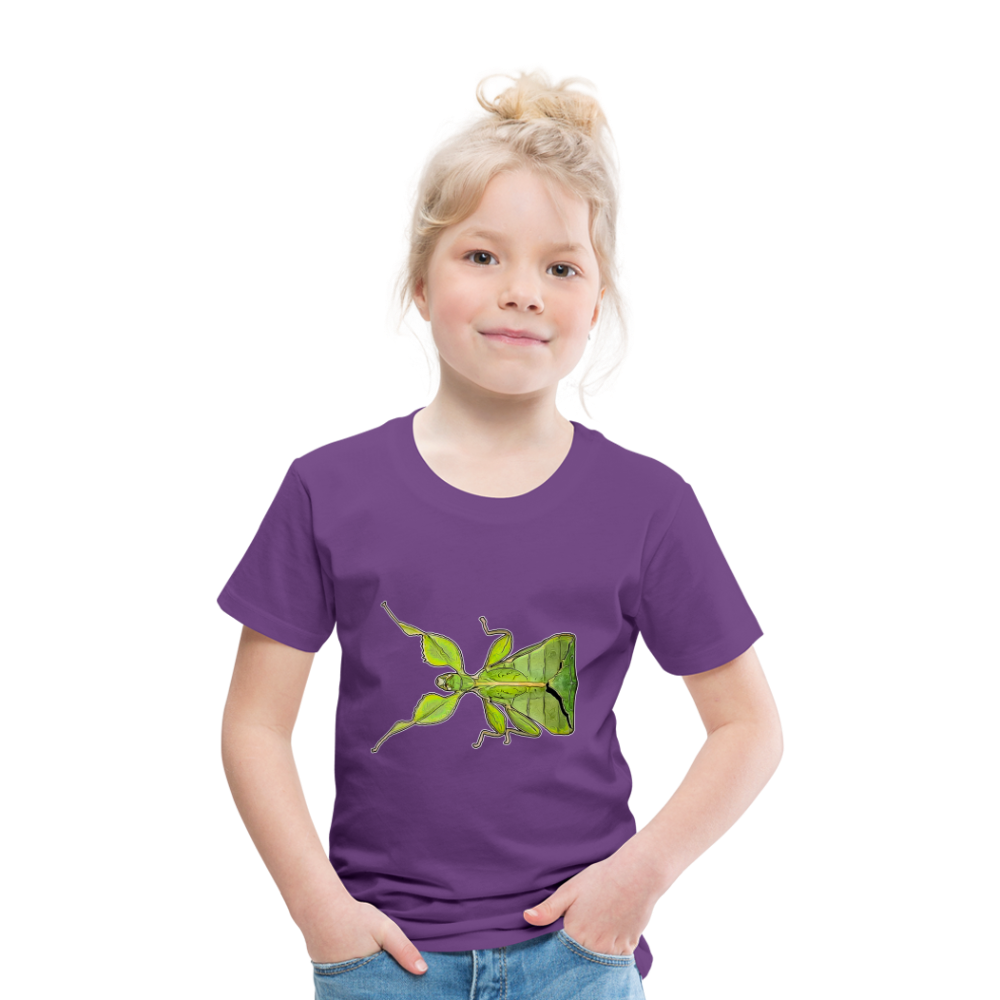 Kinder Basic T-Shirt Phyllium philippinicum female - Lila
