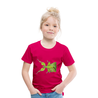 Kinder Basic T-Shirt Phyllium philippinicum female - dunkles Pink