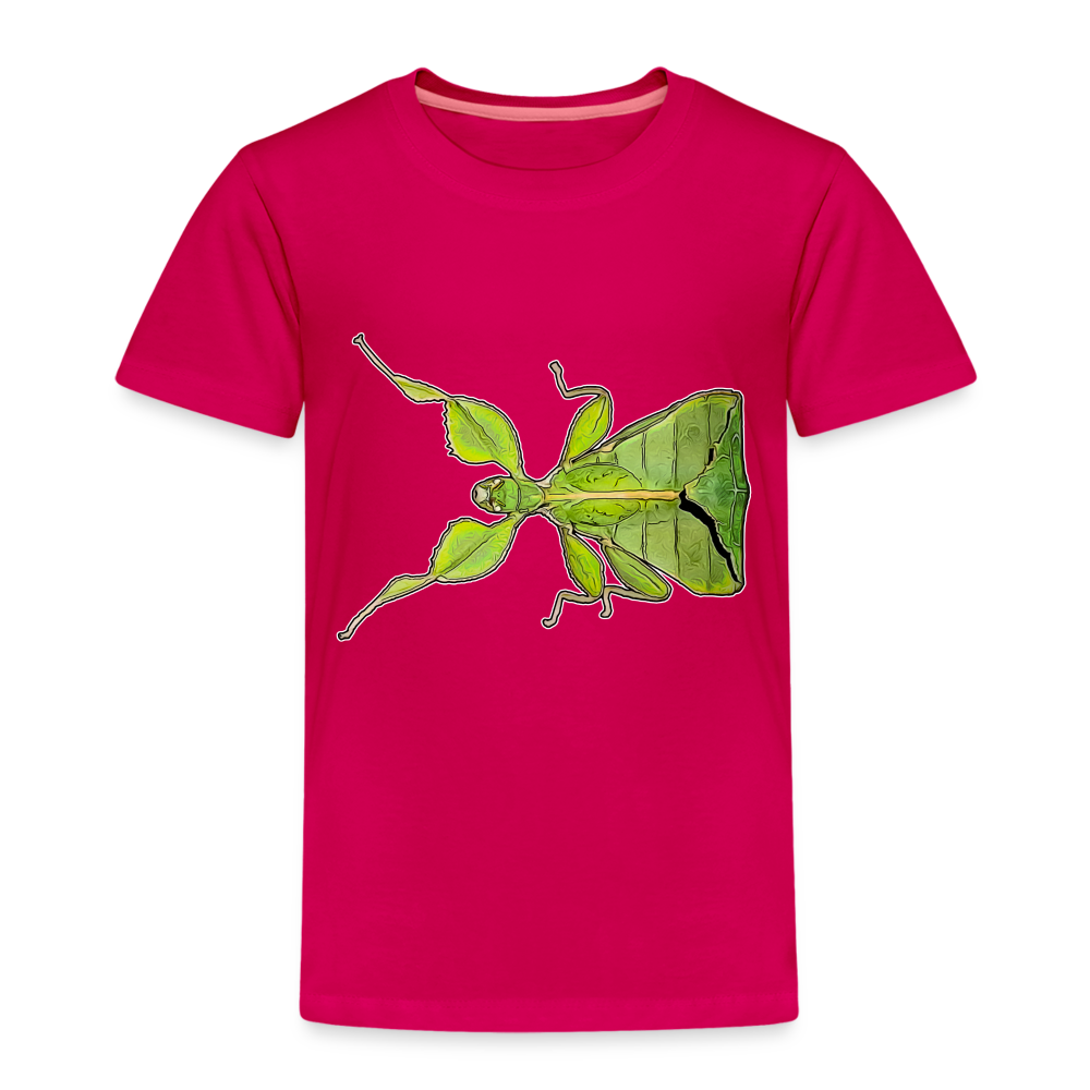 Kinder Basic T-Shirt Phyllium philippinicum female - dunkles Pink