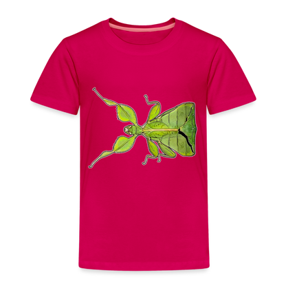 Kinder Basic T-Shirt Phyllium philippinicum female - dunkles Pink