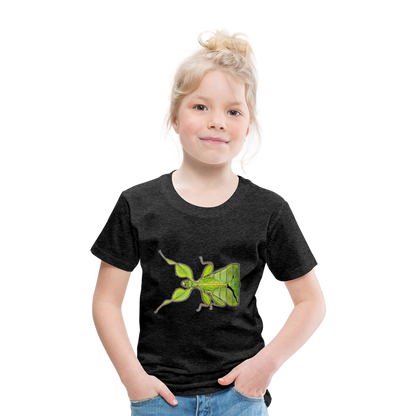 Kinder Basic T-Shirt Phyllium philippinicum female - Anthrazit