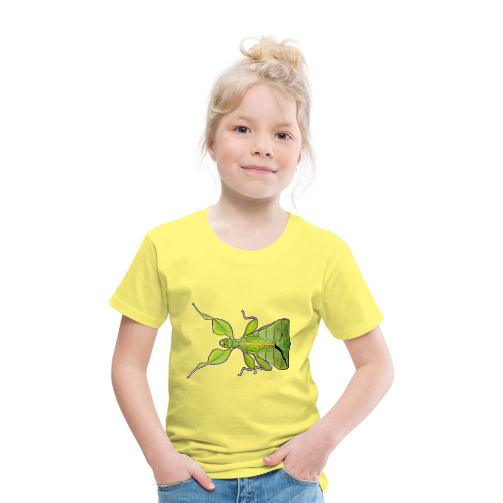 Kinder Basic T-Shirt Phyllium philippinicum female - Gelb