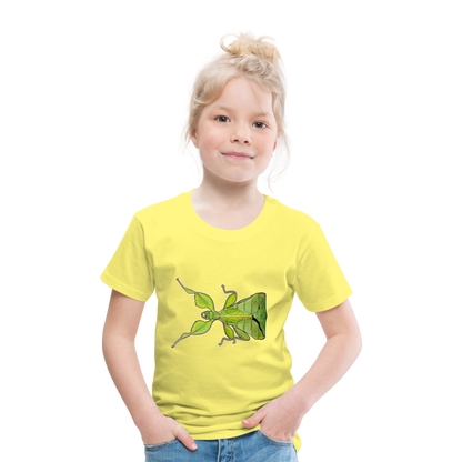 Kinder Basic T-Shirt Phyllium philippinicum female - Gelb