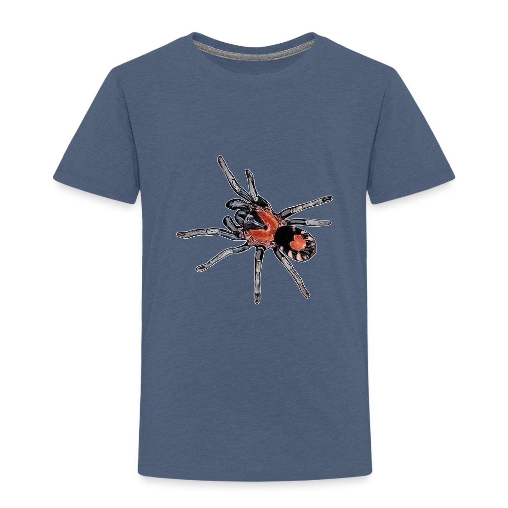 Kinder Basic T-Shirt Cyriocosmus elegans - Blau meliert