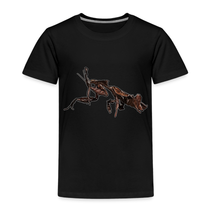 Kinder Basic T-Shirt Phyllocrania paradoxa female 2 - Schwarz