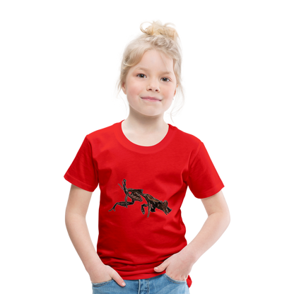 Kinder Basic T-Shirt Phyllocrania paradoxa female 2 - Rot